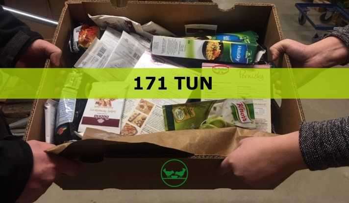 Rok 2019 přinesl 171 tun potravin